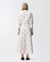 Tattoo-print shirt dress - | Pinko