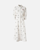 Tattoo-print shirt dress - | Pinko