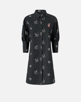 Vestido camisero corto estampado tatuaje - | Pinko