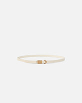 1.2-cm belt with PINKO lettering logo - Yellow | Pinko