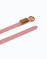 1.2-cm belt with PINKO lettering logo - Pink | Pinko