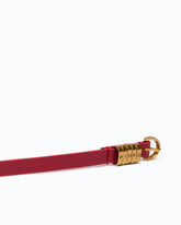 1.2-cm belt with PINKO lettering logo - Red | Pinko