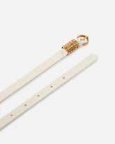 1.2-cm belt with PINKO lettering logo - White | Pinko