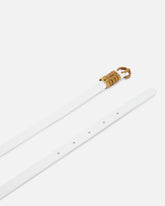 1.2-cm belt with PINKO lettering logo - White | Pinko