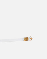 1.2-cm belt with PINKO lettering logo - White | Pinko