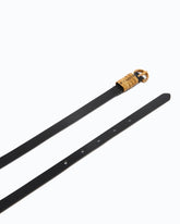 1.2-cm belt with PINKO lettering logo - Black | Pinko