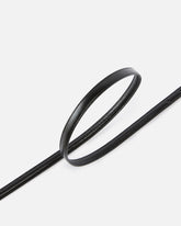 Glossy thin leather belt, 1 cm - | Pinko