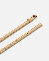 Cinturón fino de piel laminada de 1 cm - | Pinko