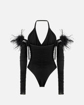 Bodi con plumas - | Pinko