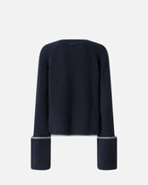 Loose crew-neck sweater - | Pinko