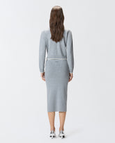 Gonna a tubino in maglia - | Pinko