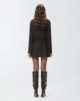 Minigonna con strass - | Pinko