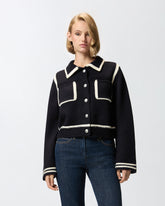 Preppy-style cardigan - | Pinko