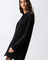 Knit mini dress with lace - | Pinko