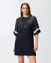 Abito in viscosa jacquard stampata - | Pinko