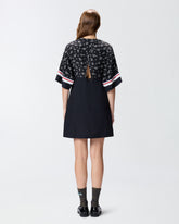 Printed jacquard viscose dress - | Pinko