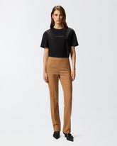 Rhinestone logo T-shirt - | Pinko