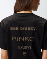 T-shirt logo strass - | Pinko