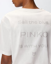 T-shirt logo strass - | Pinko