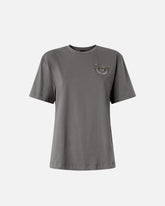 T-shirt with Love Birds jewel detail - | Pinko