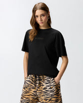 T-Shirt More Strass Less Stress - Schwarz | Pinko
