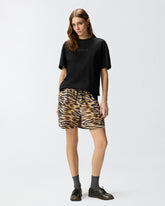 More Strass Less Stress T-shirt - Czarny | Pinko