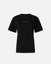 T-Shirt More Strass Less Stress - Schwarz | Pinko