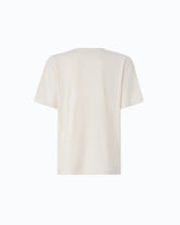 Camiseta con aplicación joya Love Birds - Beige | Pinko