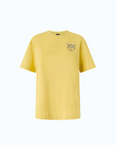 T-shirt with Love Birds jewel detail - Yellow | Pinko