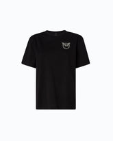 T-shirt with Love Birds jewel detail - Black | Pinko