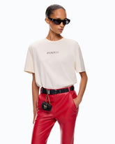 T-shirt « Too Glam To Give A Damn » à strass - | Pinko