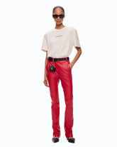 T-shirt « Too Glam To Give A Damn » à strass - | Pinko