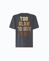 T-shirt « Too Glam To Give A Damn » à strass - | Pinko