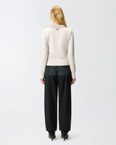 Jersey con cuello y pedrería - | Pinko