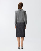 Jersey con cuello y pedrería - | Pinko