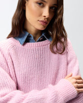 Jersey con escote barco - | Pinko