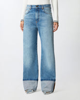 Vaqueros de pernera ancha en denim vintage - | Pinko