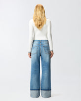 Wide-leg vintage denim jeans - | Pinko