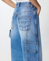 Balloon jeans with workwear details - | Pinko