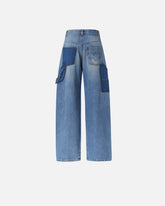 Two-tone balloon-fit jeans - | Pinko