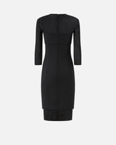 Abito al ginocchio con trasparenze - | Pinko