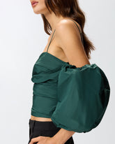 Top corto con maniche a palloncino - | Pinko