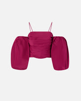 Top corto con maniche a palloncino - | Pinko