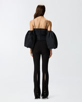 Top corto con maniche a palloncino - | Pinko