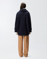 Cappotto caban corto doppiopetto in bouclé - | Pinko