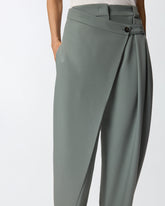 Pantaloni wide leg a portafoglio - | Pinko