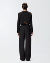Pantaloni wide leg a portafoglio - Nero | Pinko