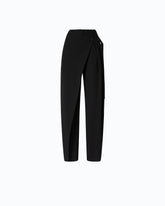 Pantalones de pernera ancha con diseño cruzado - | Pinko