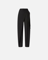 Pantaloni wide leg a portafoglio - Nero | Pinko