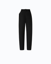 Pantalones de pernera ancha con diseño cruzado - | Pinko